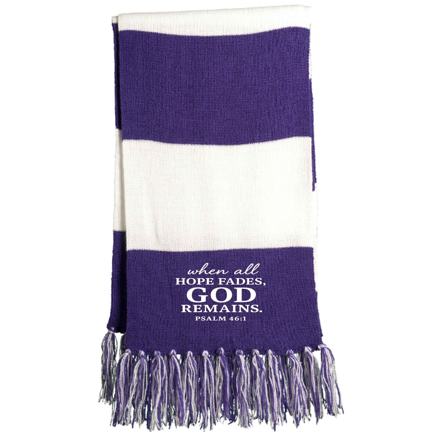 When All Hope Fails He Remains Christian Scarf - ClaimedbyGodDesigns