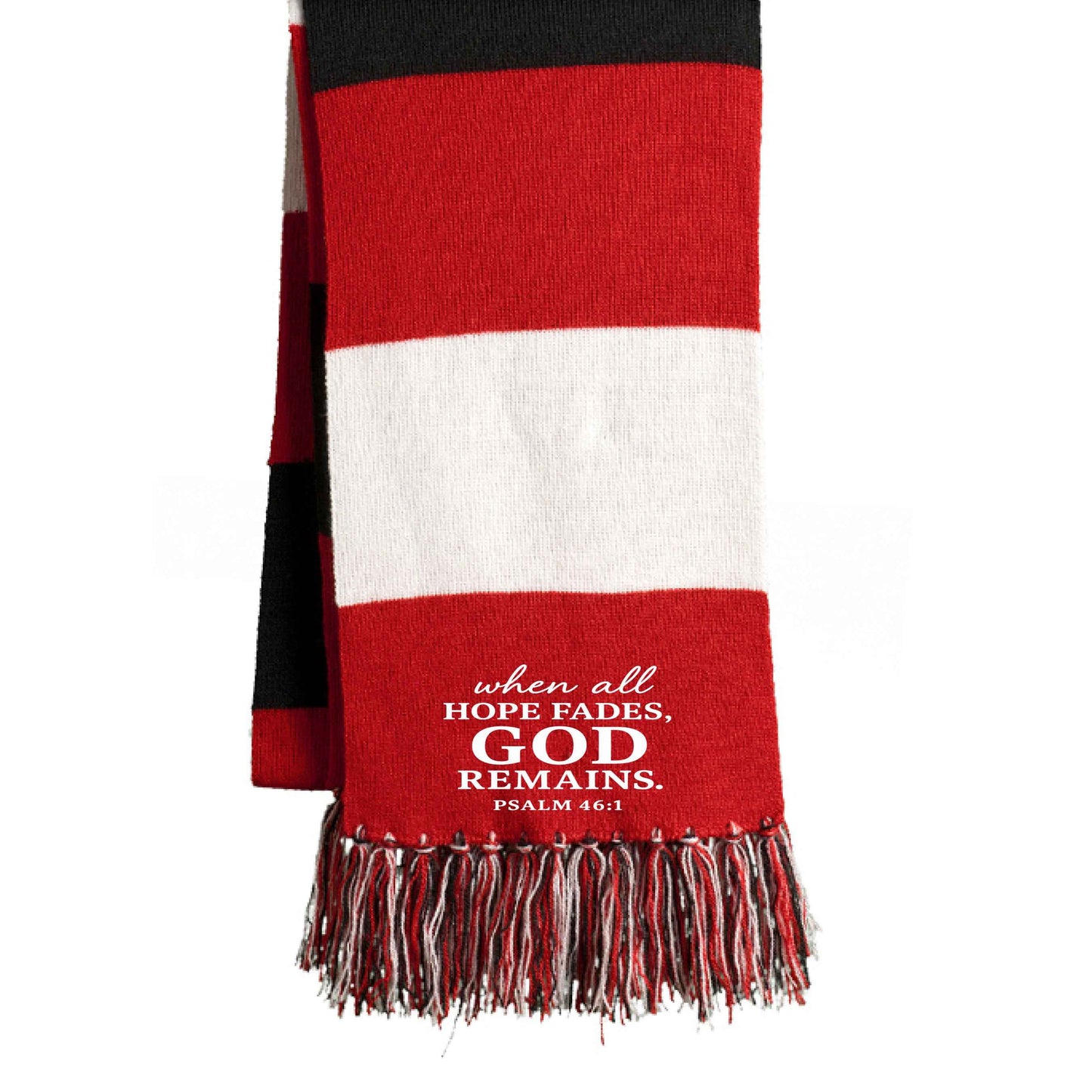 When All Hope Fails He Remains Christian Scarf - ClaimedbyGodDesigns