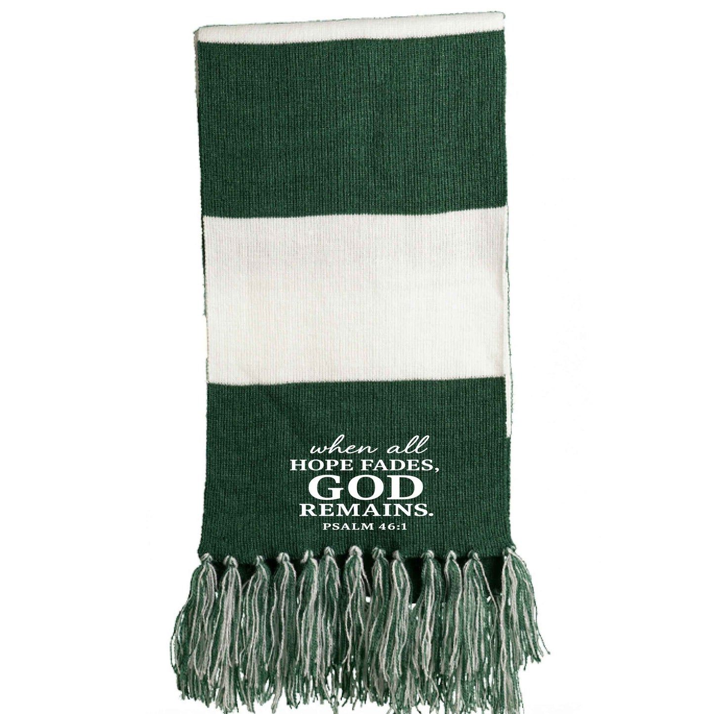 When All Hope Fails He Remains Christian Scarf - ClaimedbyGodDesigns
