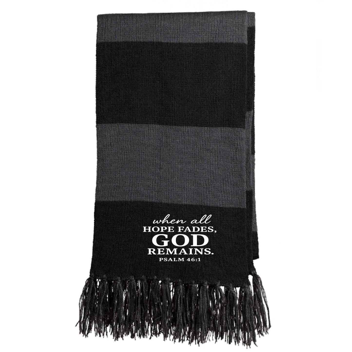 When All Hope Fails He Remains Christian Scarf - ClaimedbyGodDesigns