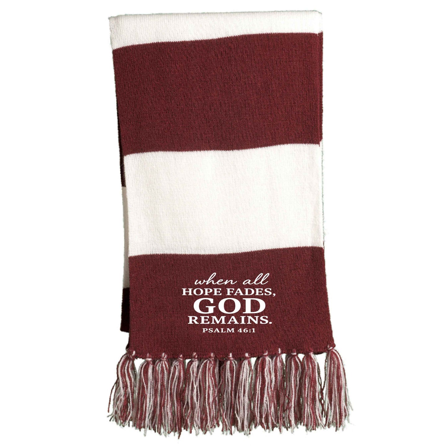 When All Hope Fails He Remains Christian Scarf - ClaimedbyGodDesigns