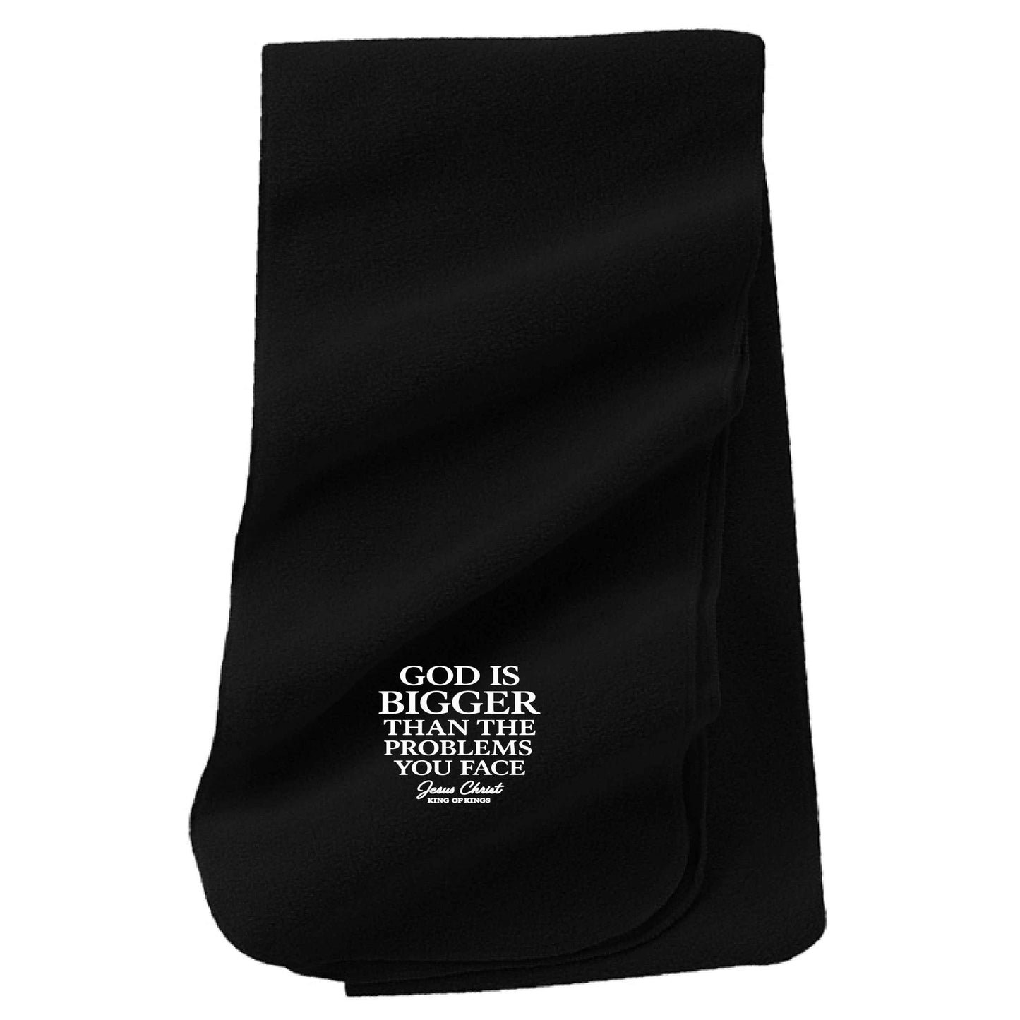 He Is Bigger Than The Problems You Face Christian Scarf - ClaimedbyGodDesigns