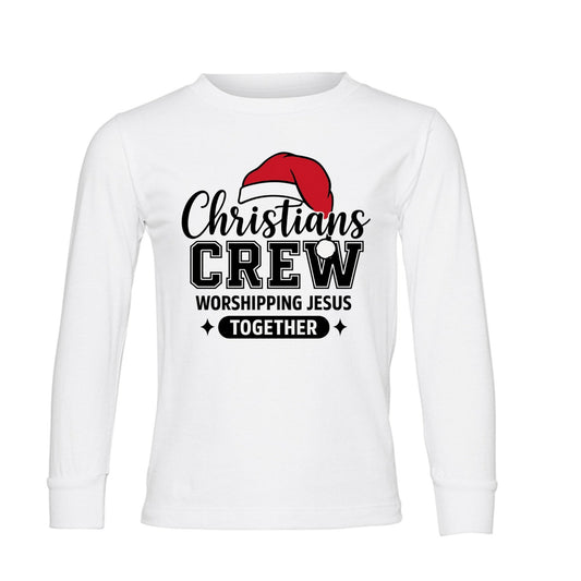 Christians Crew Toddler Christian Christmas Pullover Sweatshirt - ClaimedbyGodDesigns