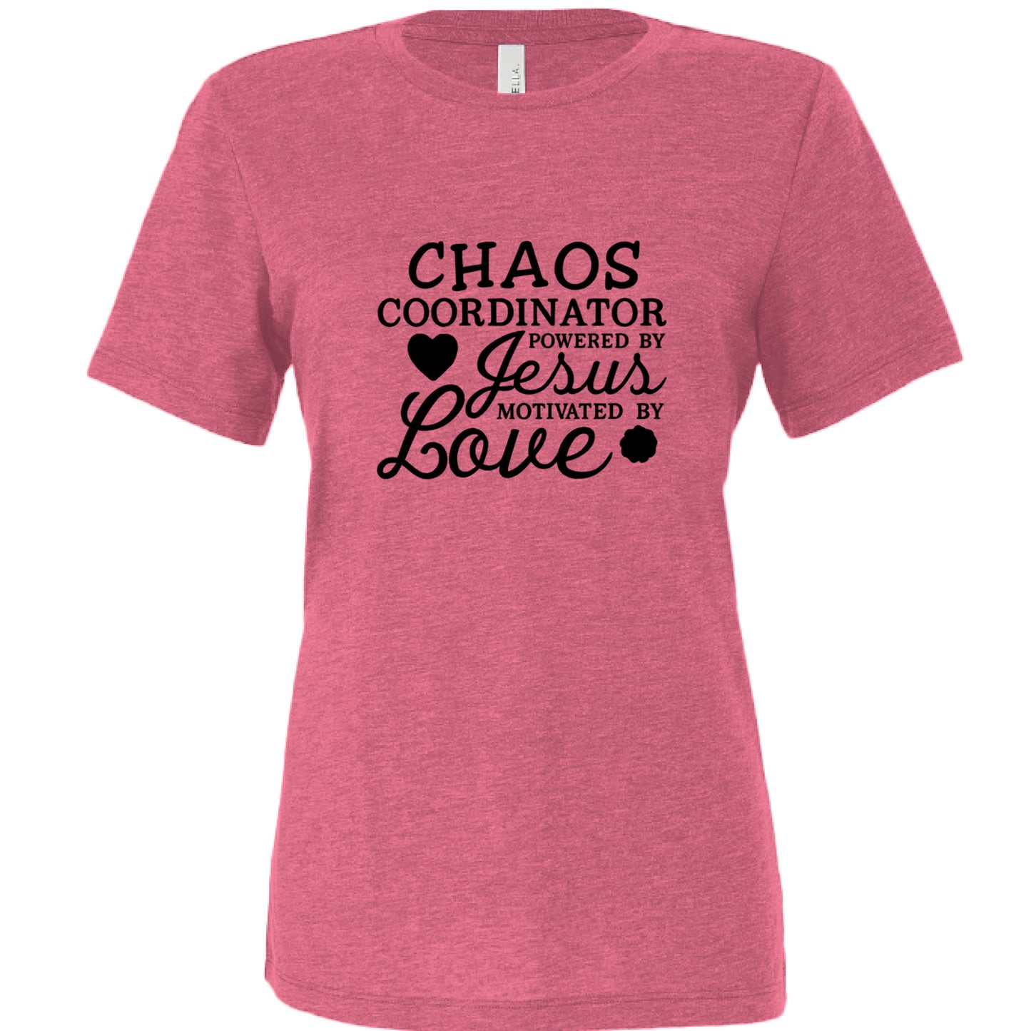 Char Pink Triblend - FRONT