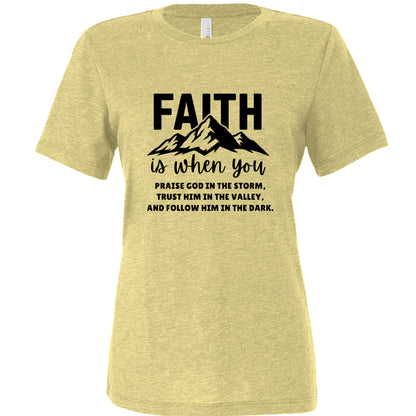 Pale Yellow Triblend - FRONT