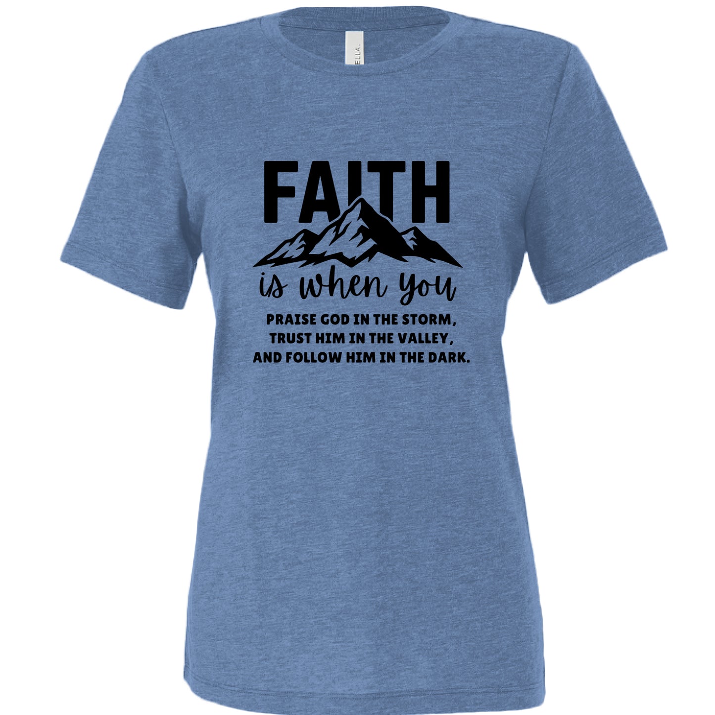 Blue Triblend - FRONT