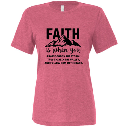 Char Pink Triblend - FRONT