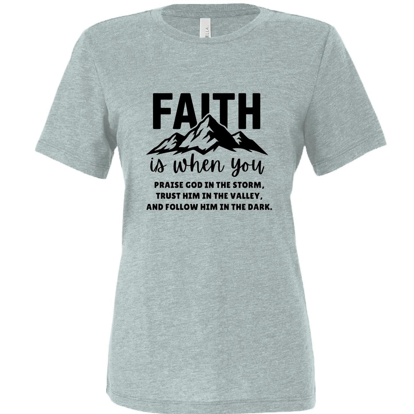 Dusty Blue Triblend - FRONT