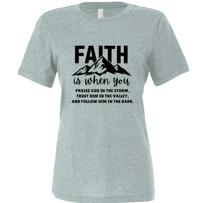 Dusty Blue Triblend - FRONT