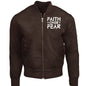 Faith Over Fear 2 Unisex Christian Bomber Jacket - ClaimedbyGodDesigns
