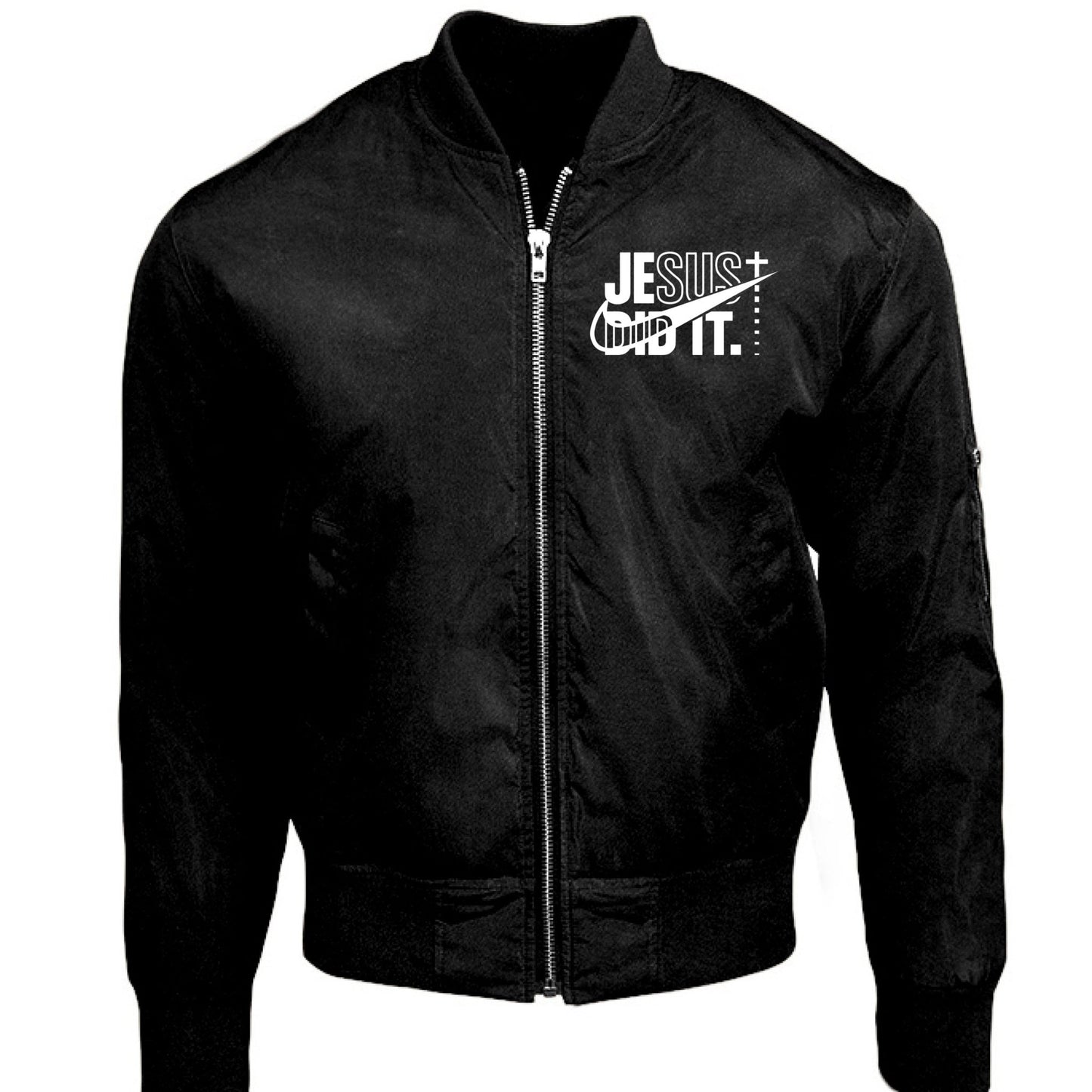He Did It Unisex Christian Bomber Jacket - ClaimedbyGodDesigns