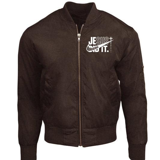He Did It Unisex Christian Bomber Jacket - ClaimedbyGodDesigns