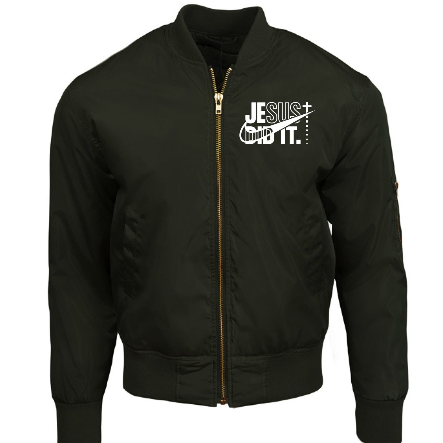 He Did It Unisex Christian Bomber Jacket - ClaimedbyGodDesigns