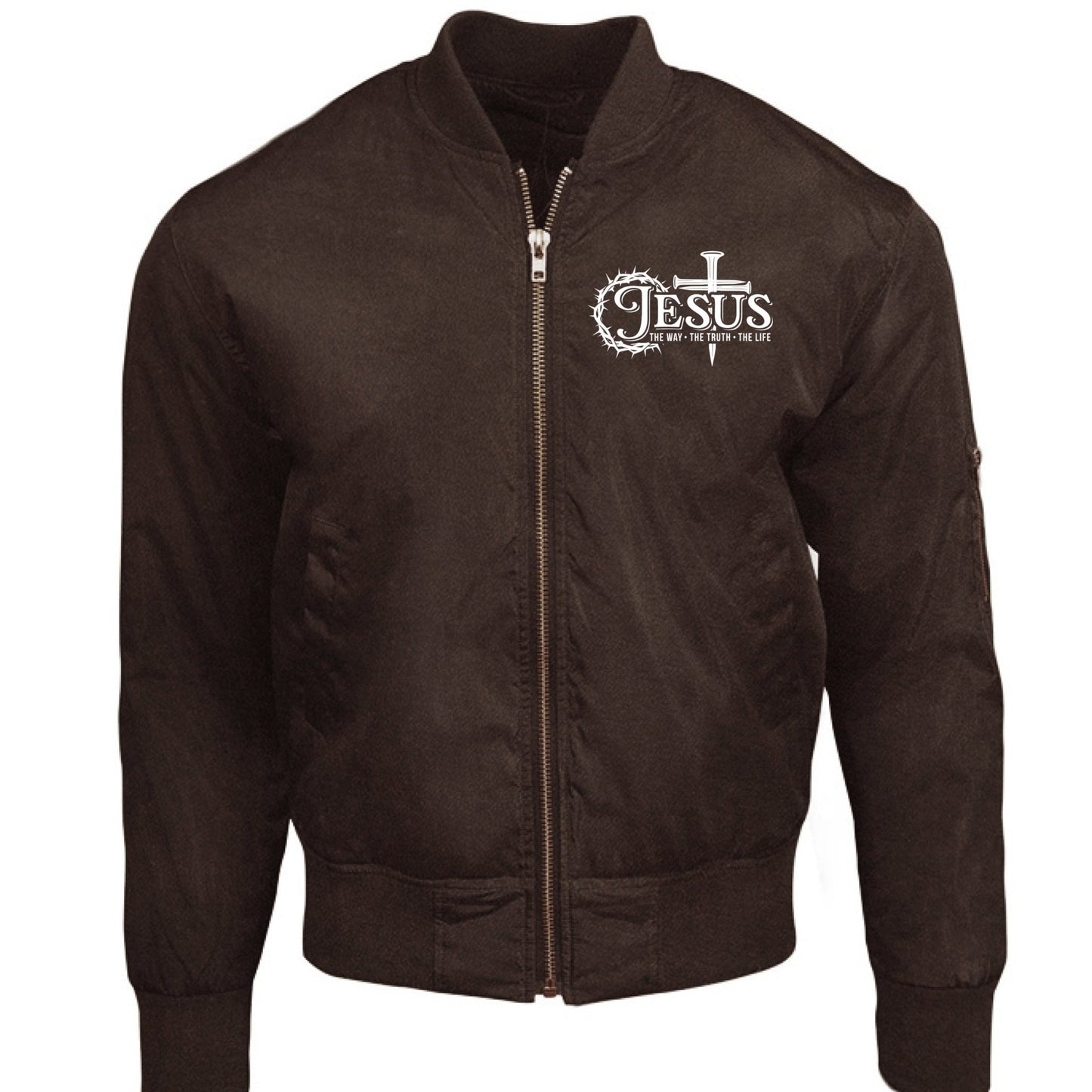 The Way The Truth The Life Unisex Christian Bomber Jacket - ClaimedbyGodDesigns