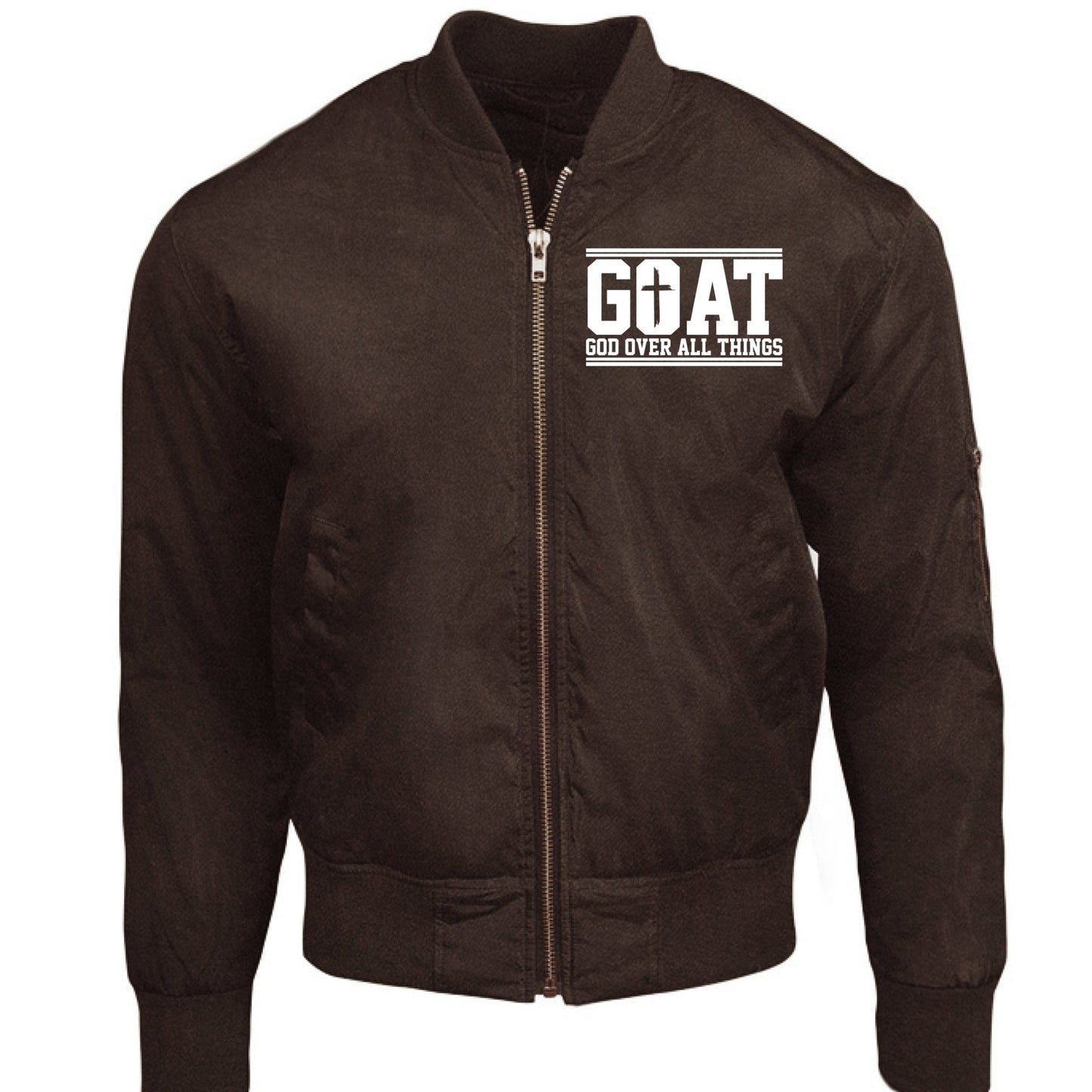 Goat Him Over all Things Unisex Christian Bomber Jacket - ClaimedbyGodDesigns