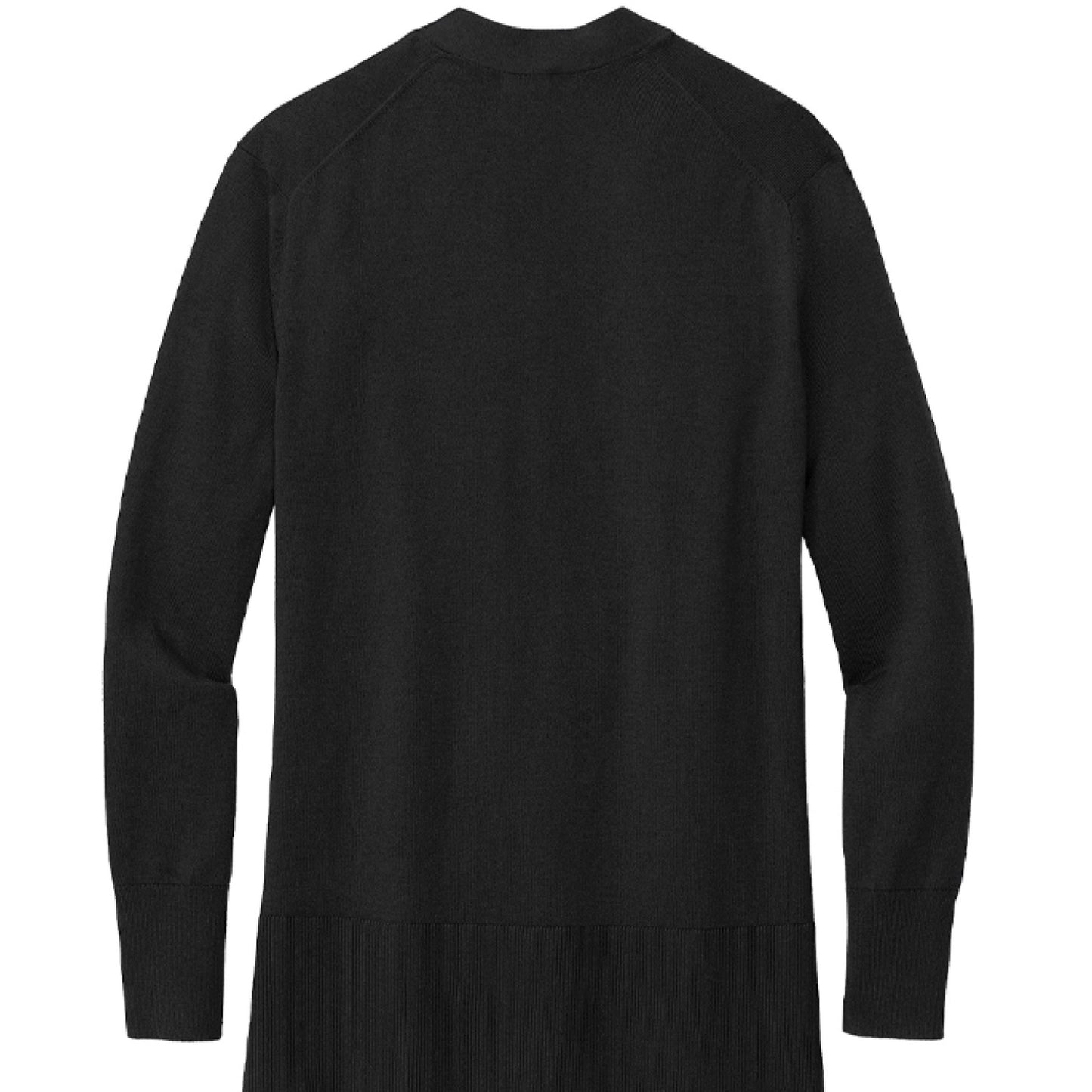 He Did It Premium Women’s Christian Cotton Stretch Long Cardigan Sweater - ClaimedbyGodDesigns