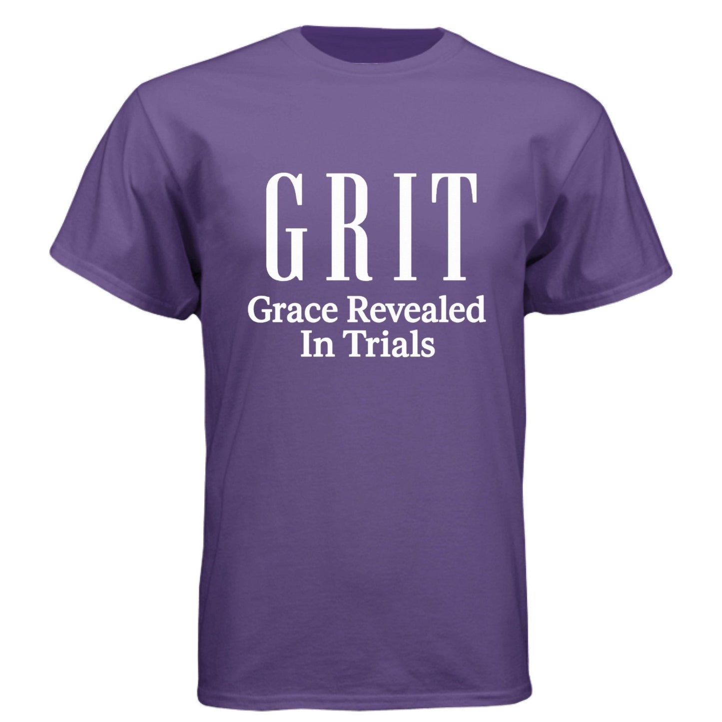 GRIT Grace Revealed In Trials Men’s Christian T‑Shirt - ClaimedbyGodDesigns
