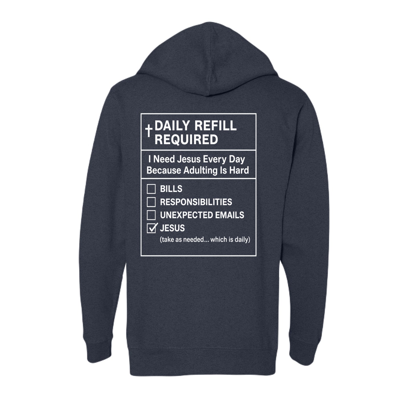 Classic Navy Heather - BACK