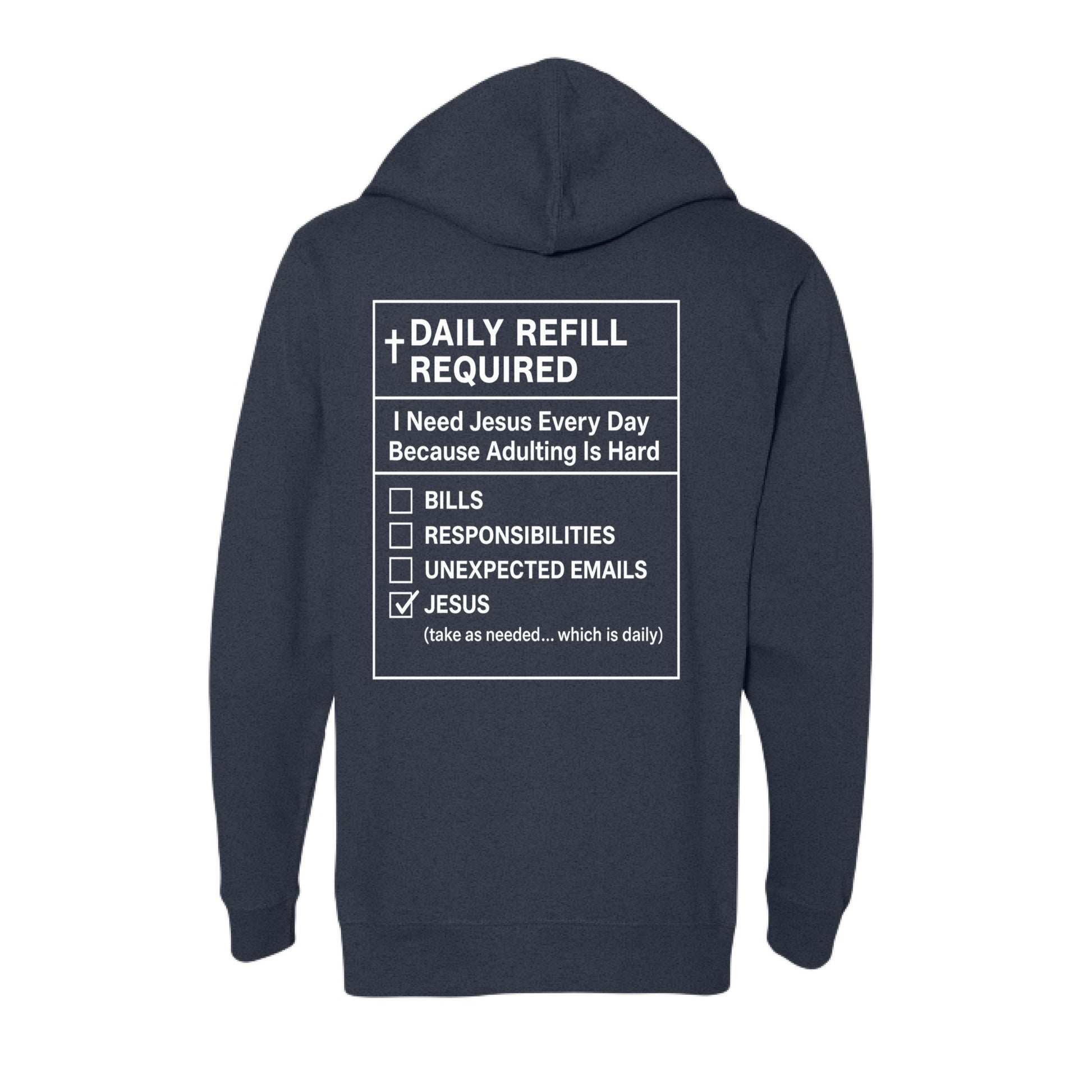 Classic Navy Heather - BACK