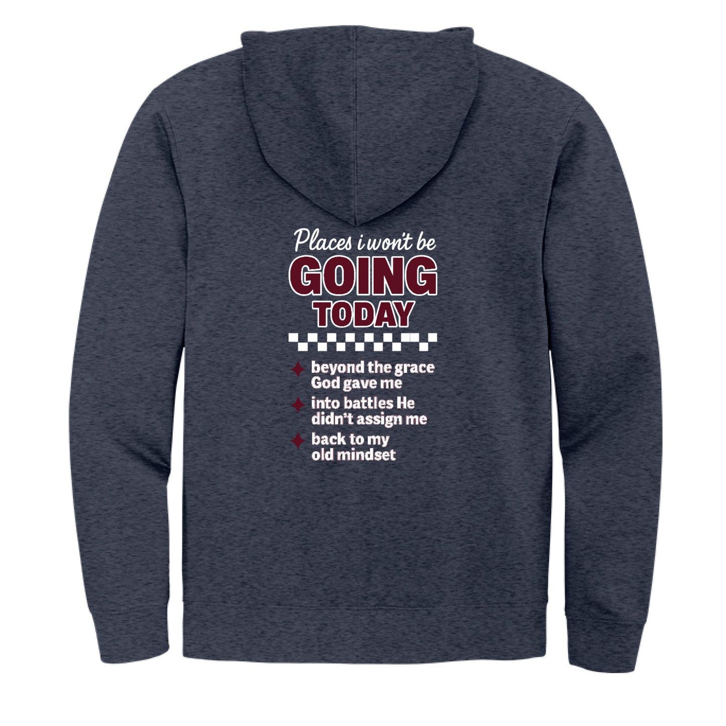 Heathered Navy - BACK