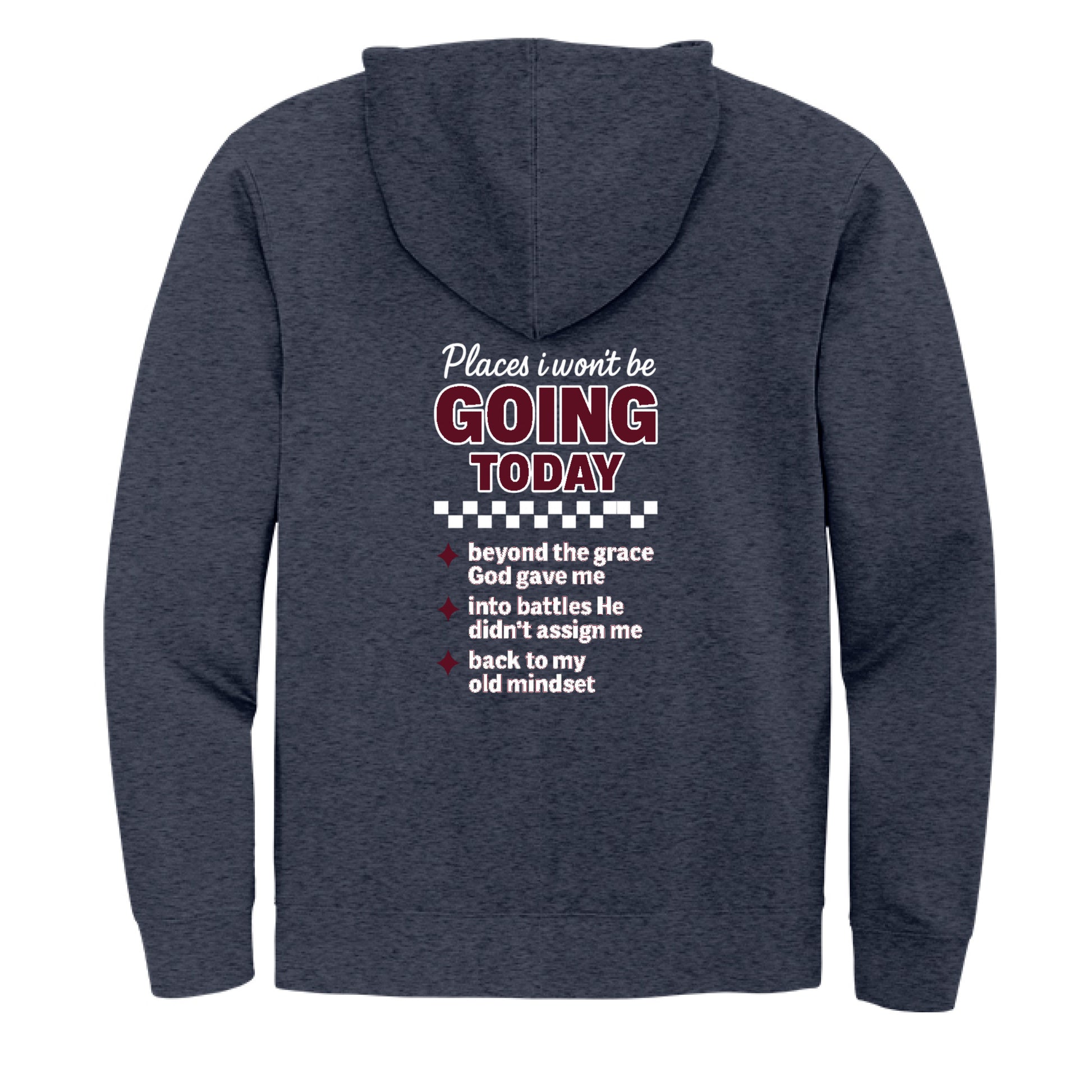 Heathered Navy - BACK