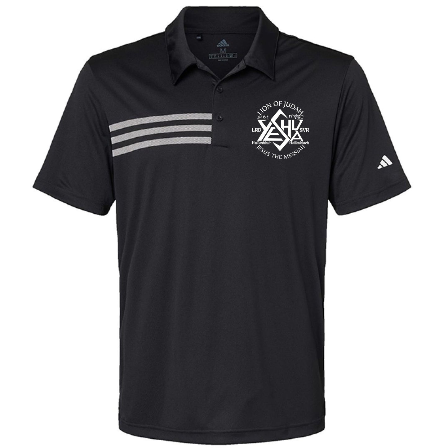 Jesus The Messiah Men's Christian Premium 3 - Stripes Chest Sport Shirt - ClaimedbyGodDesigns