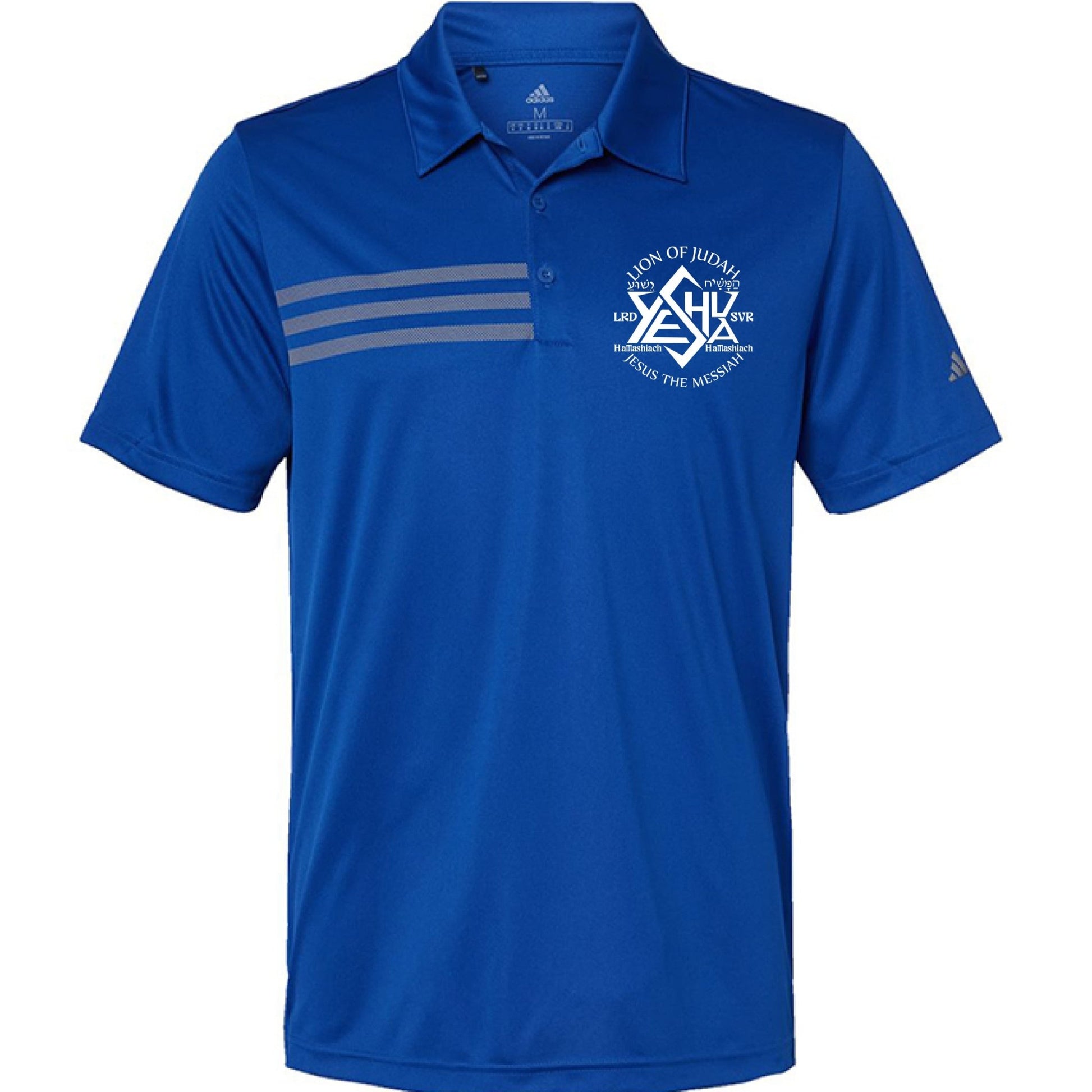 Jesus The Messiah Men's Christian Premium 3 - Stripes Chest Sport Shirt - ClaimedbyGodDesigns