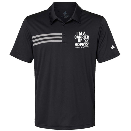 I'm A Carrier Of Hope Men's Christian Premium 3 - Stripes Chest Sport Shirt - ClaimedbyGodDesigns