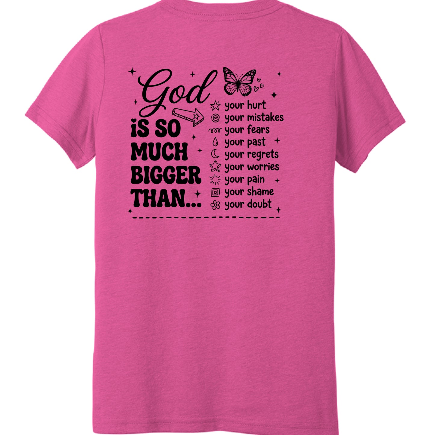 Charity Pink Triblend - BACK