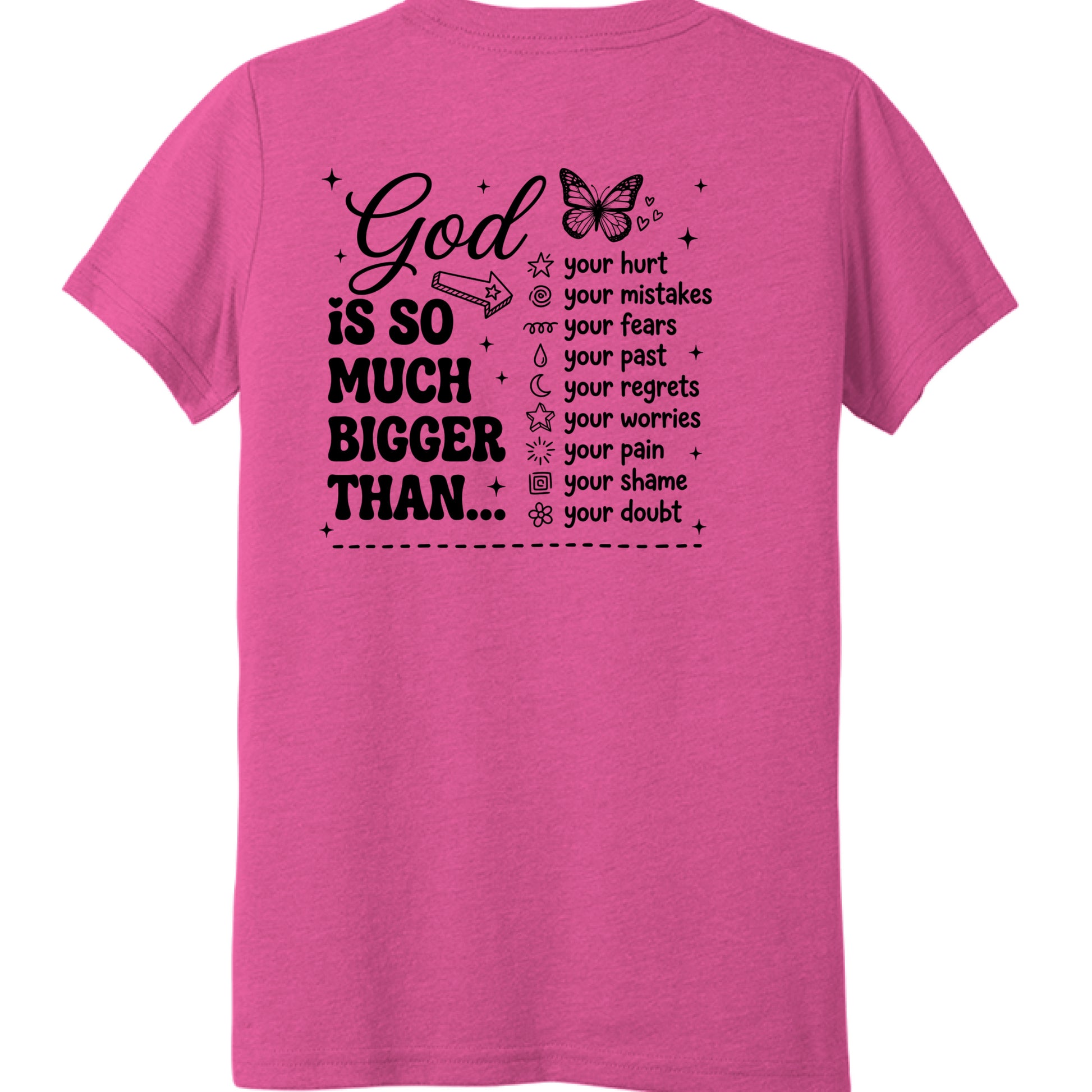Charity Pink Triblend - BACK