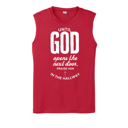 Praise Him In The Hallway Men's Christian Tank Top - ClaimedbyGodDesigns