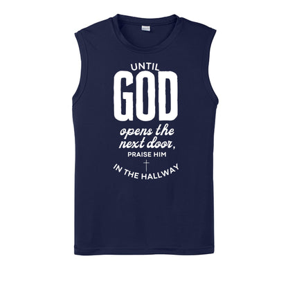 Praise Him In The Hallway Men's Christian Tank Top - ClaimedbyGodDesigns