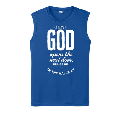 Praise Him In The Hallway Men's Christian Tank Top - ClaimedbyGodDesigns