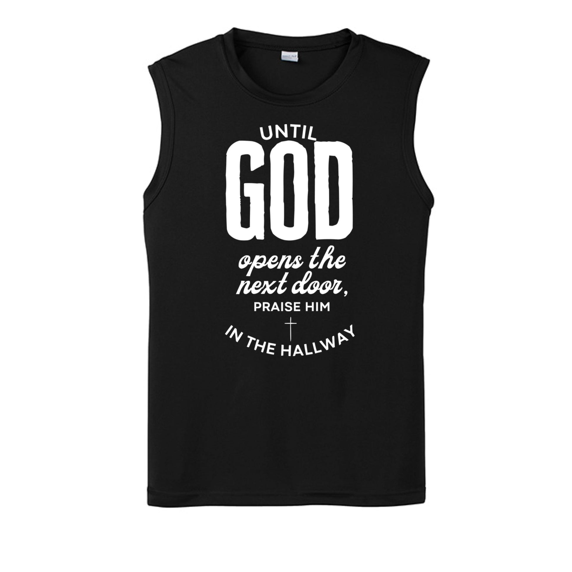 Praise Him In The Hallway Men's Christian Tank Top - ClaimedbyGodDesigns