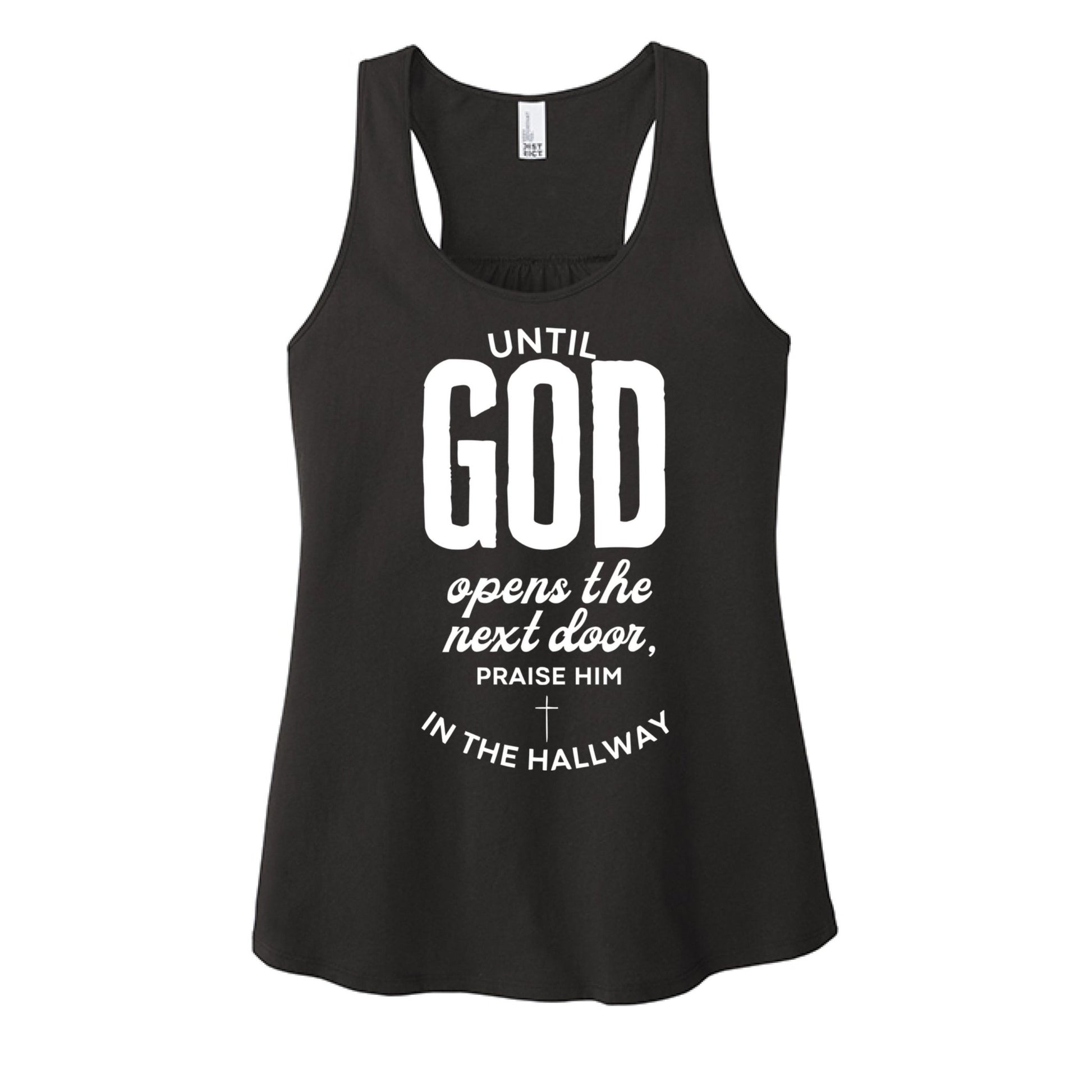 Praise Him In The Hallway Women's Christian Tank Top - ClaimedbyGodDesigns