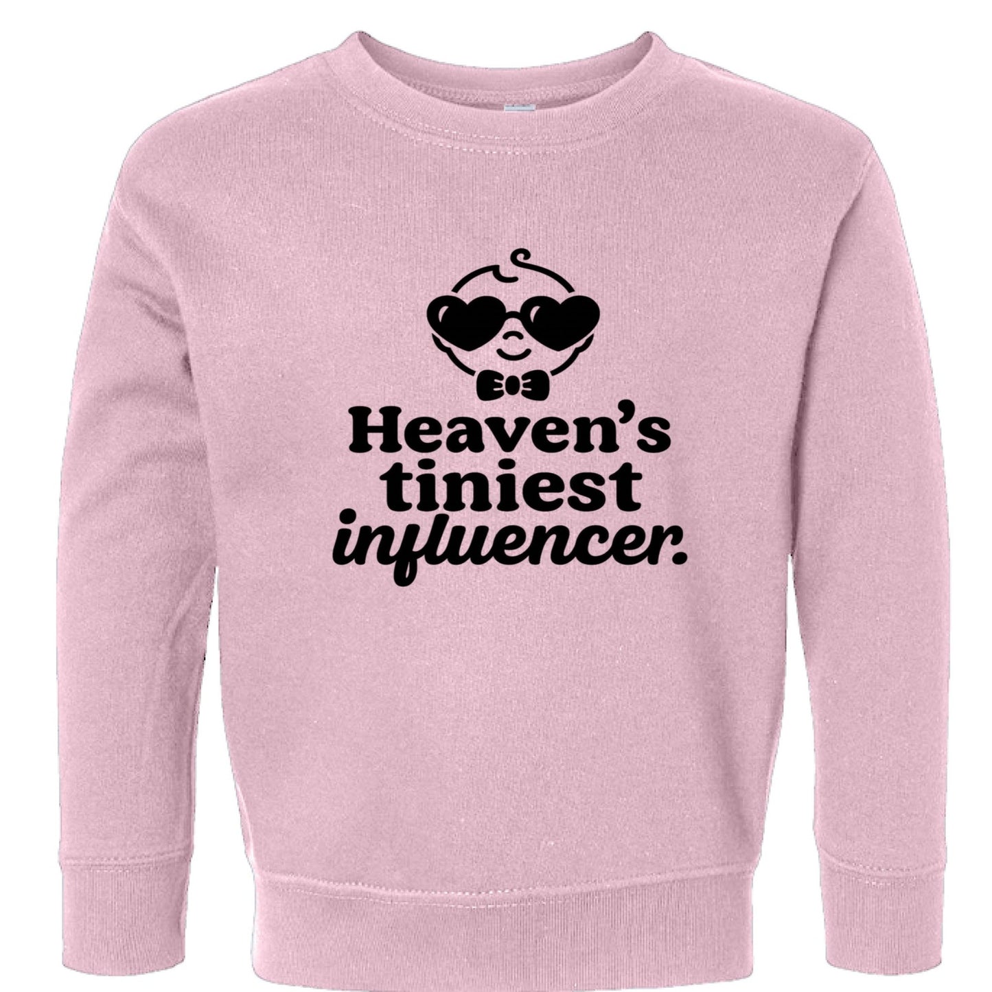Heaven's Tiniest InfluencerToddler Christian Pullover Sweatshirt - ClaimedbyGodDesigns