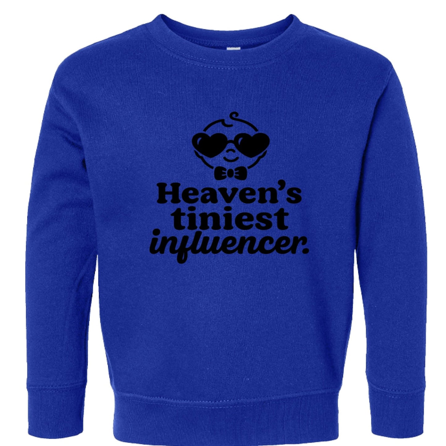 Heaven's Tiniest InfluencerToddler Christian Pullover Sweatshirt - ClaimedbyGodDesigns