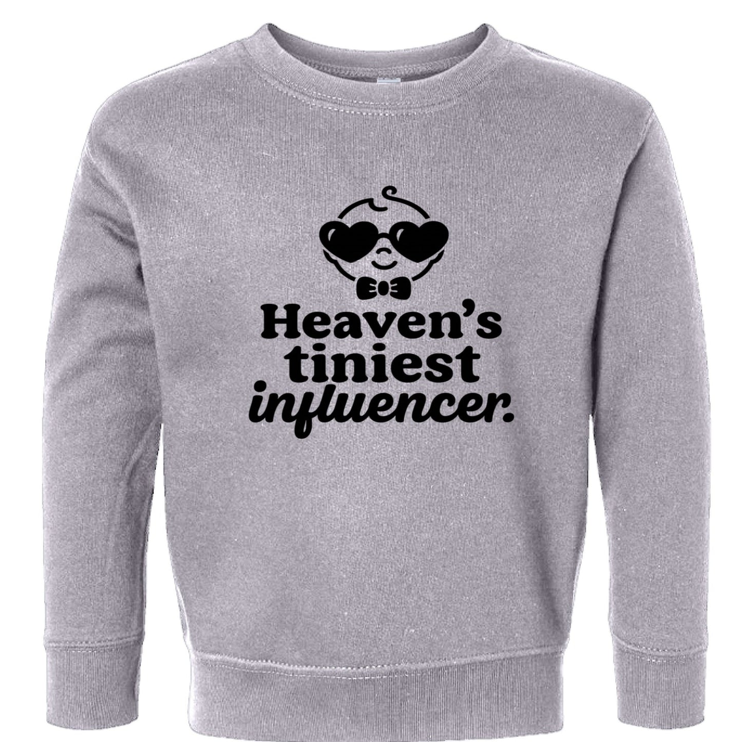 Heaven's Tiniest InfluencerToddler Christian Pullover Sweatshirt - ClaimedbyGodDesigns
