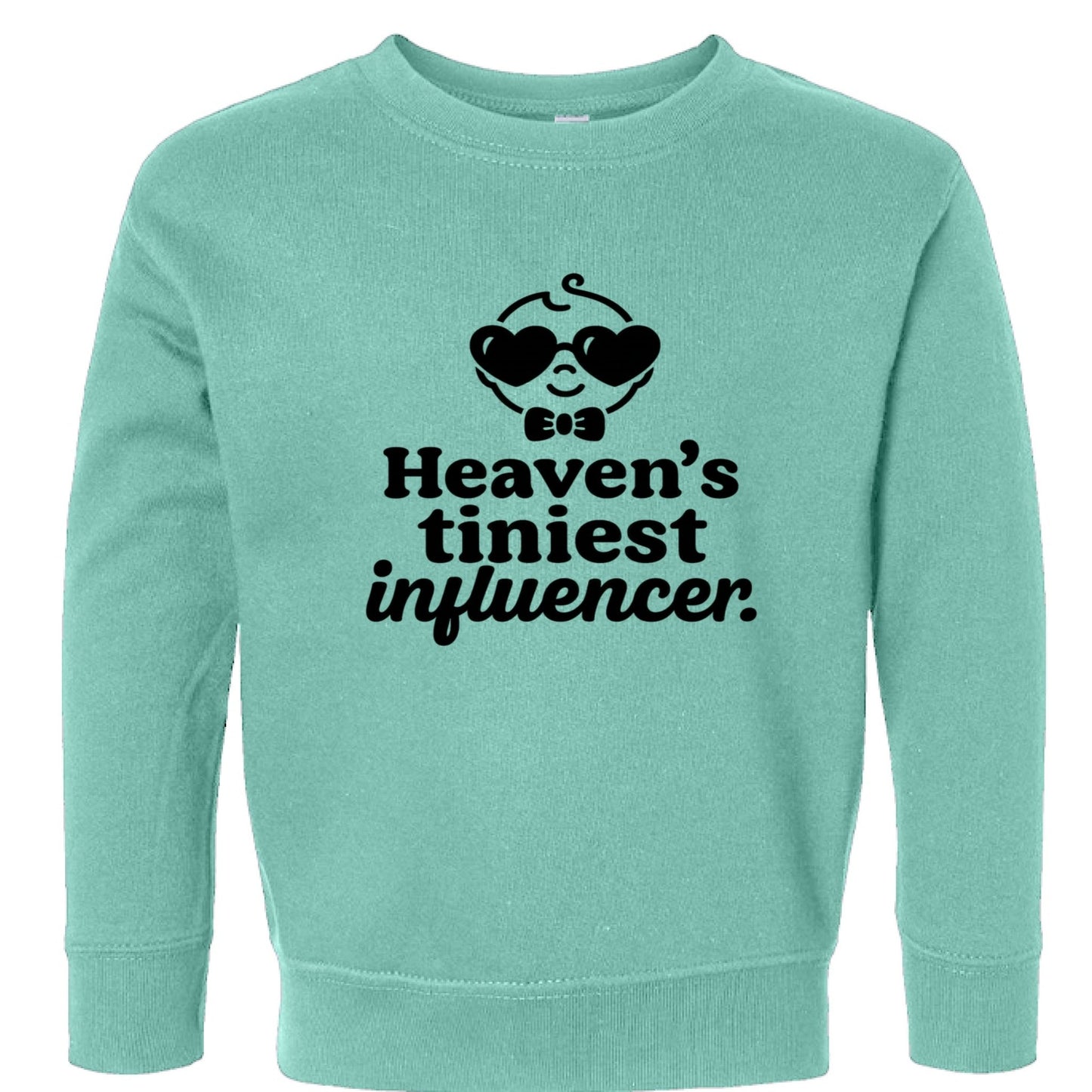 Heaven's Tiniest InfluencerToddler Christian Pullover Sweatshirt - ClaimedbyGodDesigns