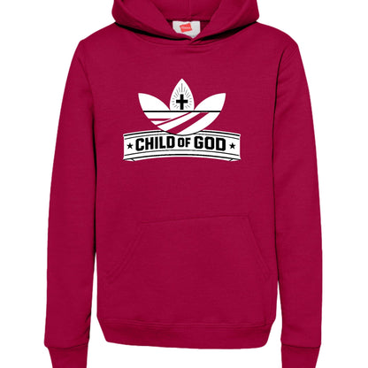 Child Of God (2) Youth Christian Pullover Hooded Sweatshirt - ClaimedbyGodDesigns