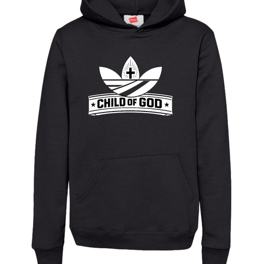 Child Of God (2) Youth Christian Pullover Hooded Sweatshirt - ClaimedbyGodDesigns