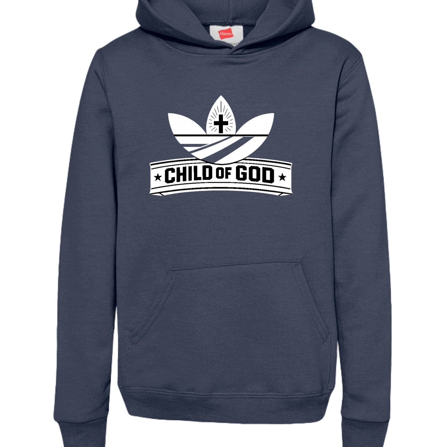 Child Of God (2) Youth Christian Pullover Hooded Sweatshirt - ClaimedbyGodDesigns