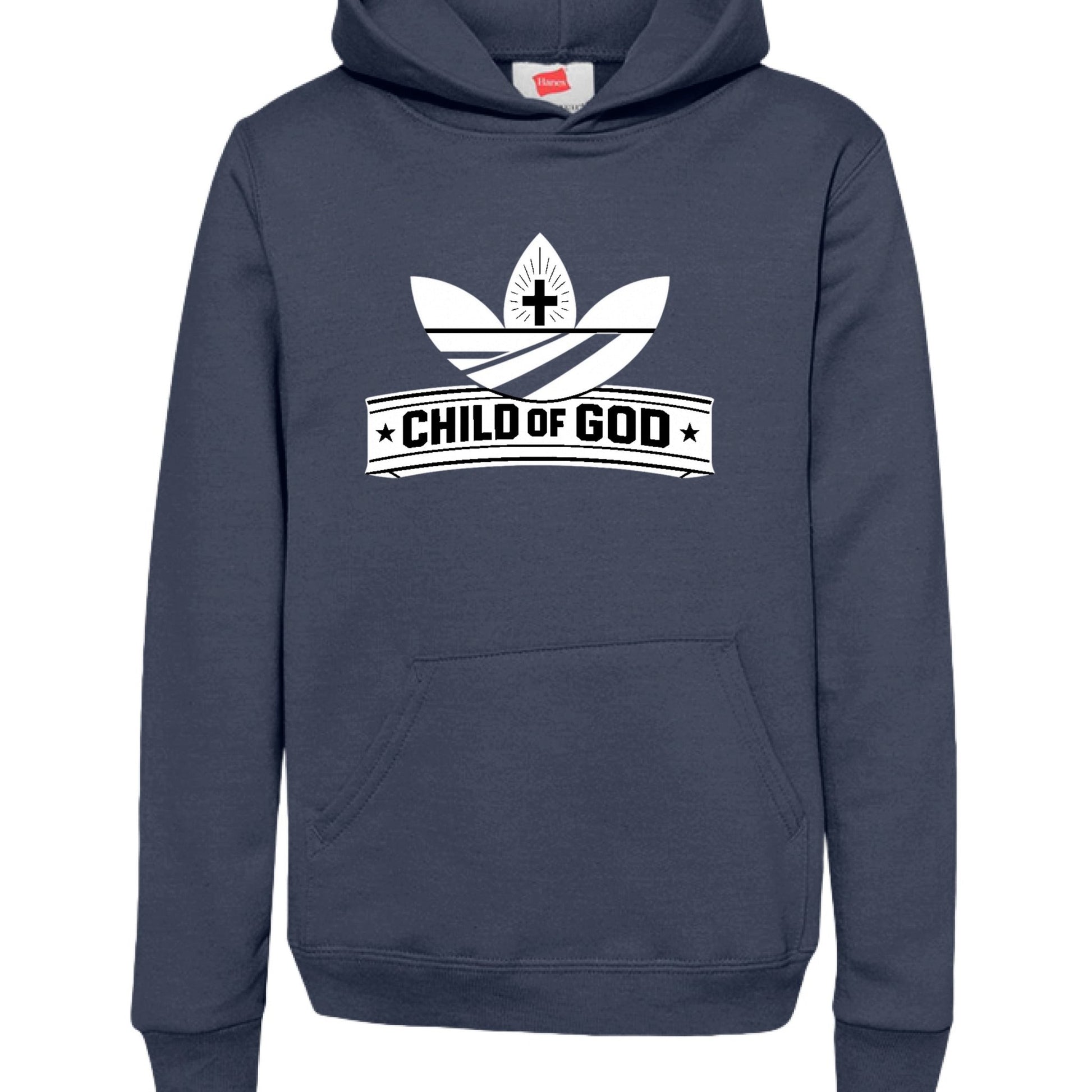 Child Of God (2) Youth Christian Pullover Hooded Sweatshirt - ClaimedbyGodDesigns