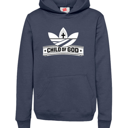 Child Of God (2) Youth Christian Pullover Hooded Sweatshirt - ClaimedbyGodDesigns