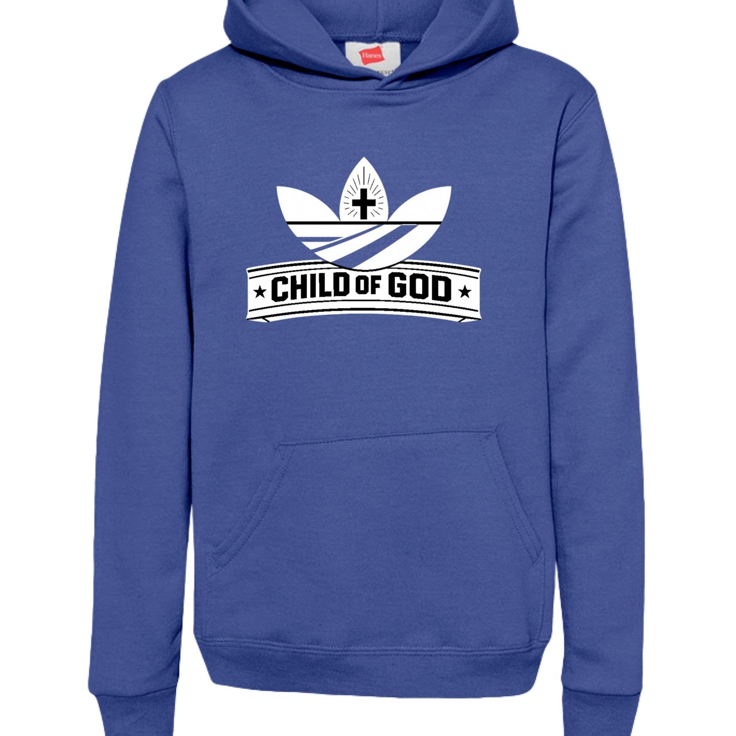 Child Of God (2) Youth Christian Pullover Hooded Sweatshirt - ClaimedbyGodDesigns