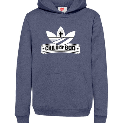 Child Of God (2) Youth Christian Pullover Hooded Sweatshirt - ClaimedbyGodDesigns