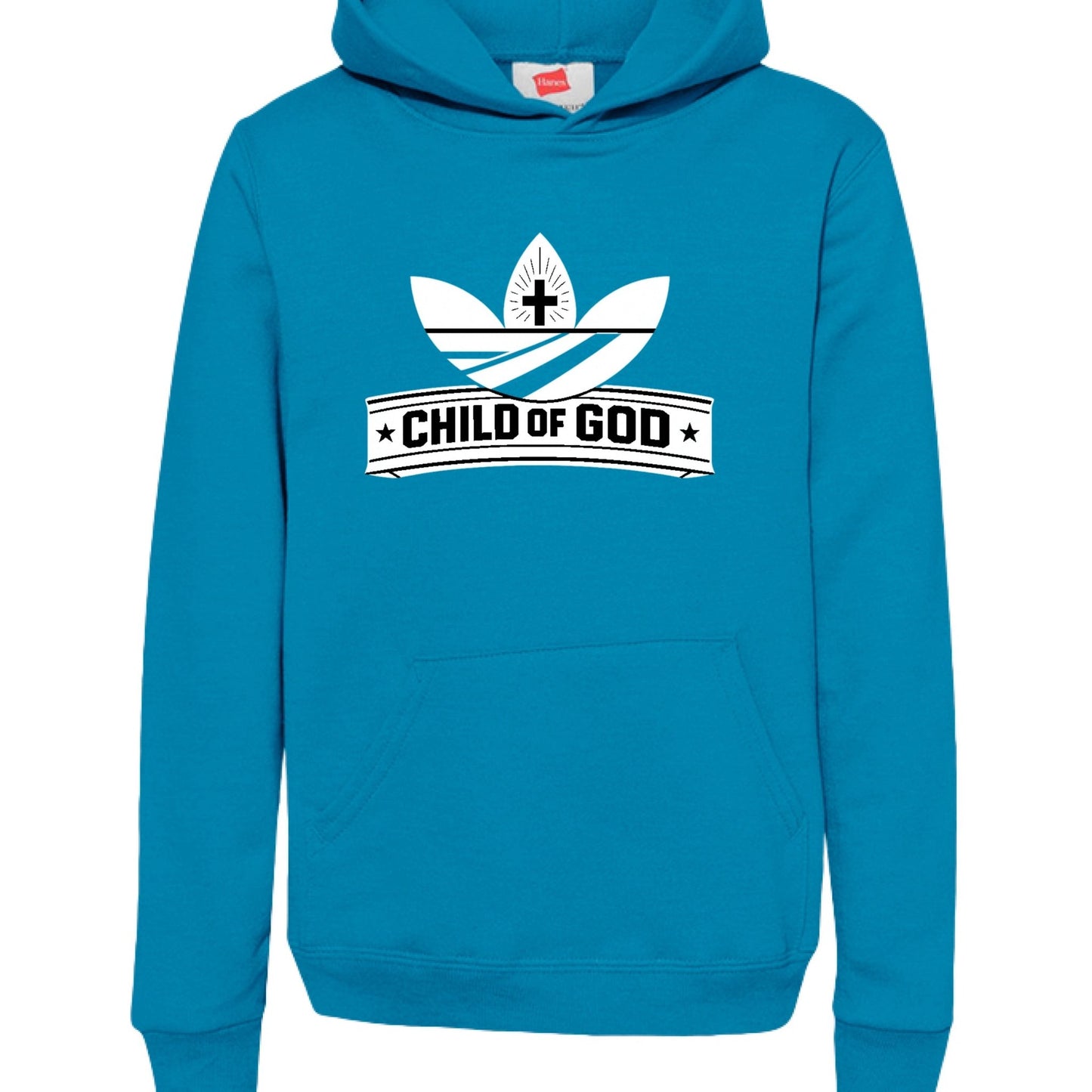 Child Of God (2) Youth Christian Pullover Hooded Sweatshirt - ClaimedbyGodDesigns
