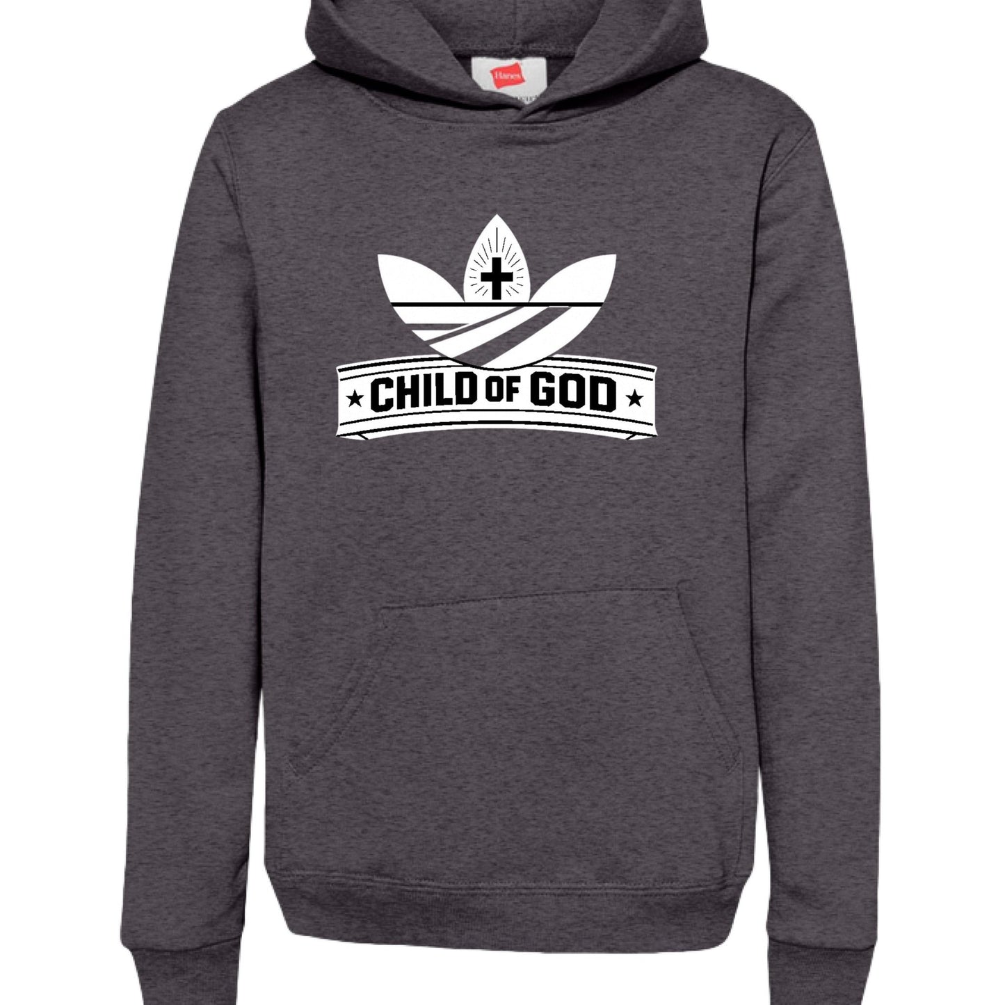 Child Of God (2) Youth Christian Pullover Hooded Sweatshirt - ClaimedbyGodDesigns