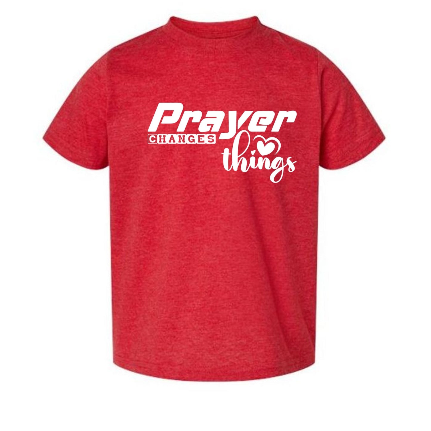 Prayer Changes Things Toddler Christian T-shirt - ClaimedbyGodDesigns