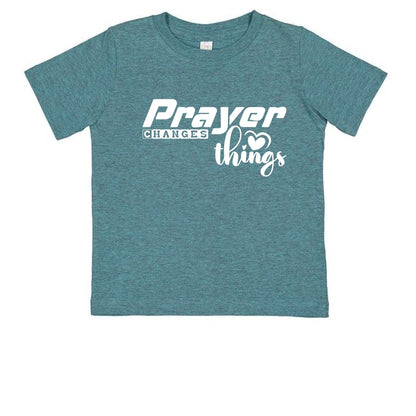 Prayer Changes Things Toddler Christian T-shirt - ClaimedbyGodDesigns